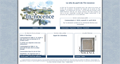 Desktop Screenshot of in-nocence.org